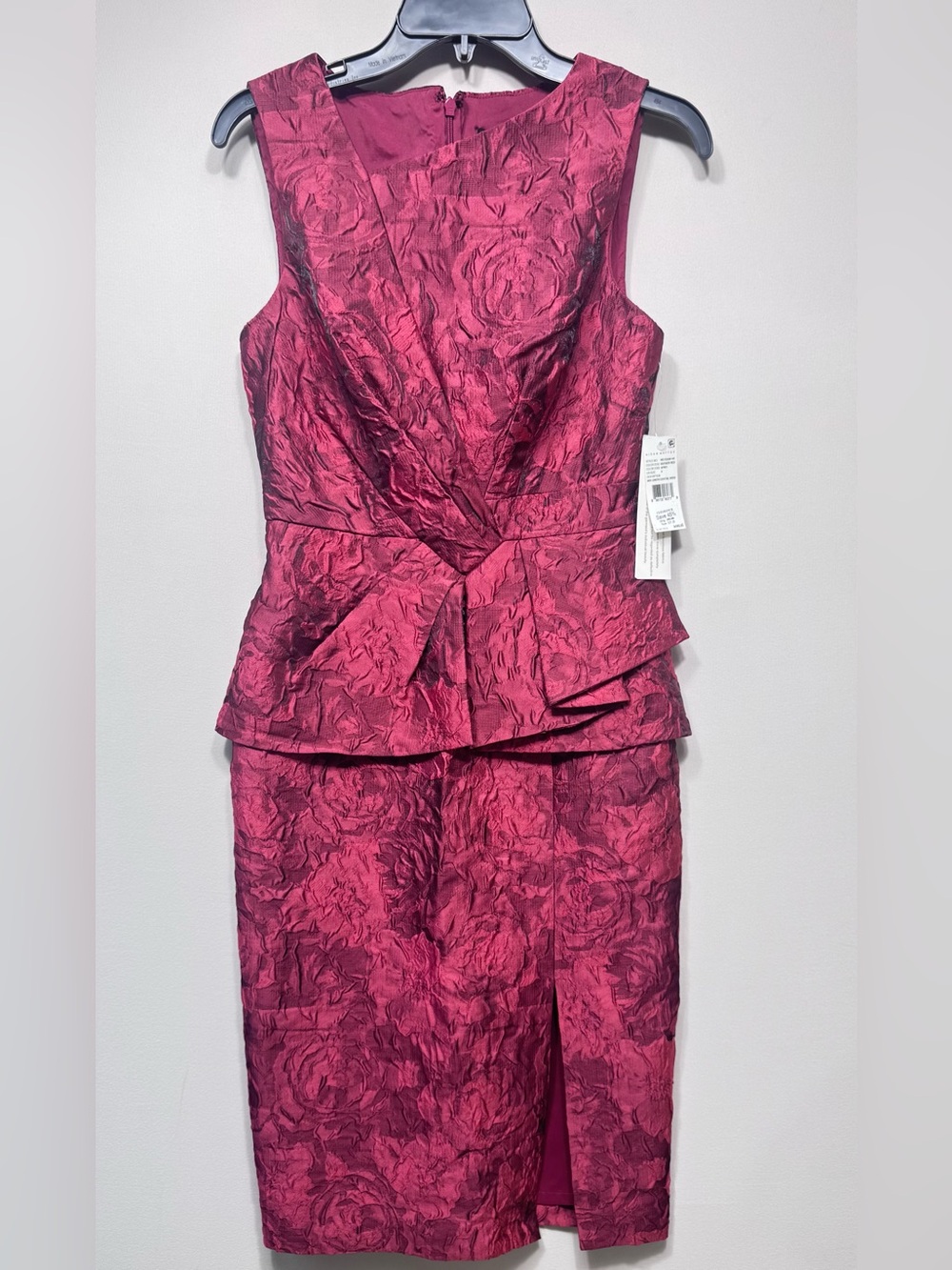 Aidan by Aidan Mattox Womens Jacquard Sleeveless Cocktail and Party Dress size 4